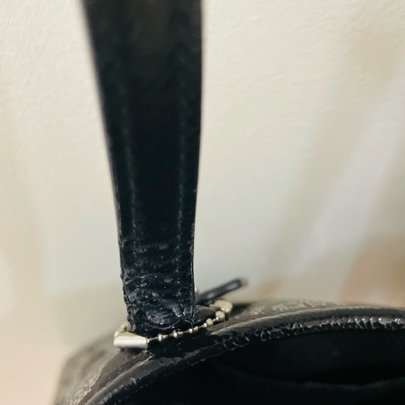 Stylish Coach Signature Jacquard Stripe Tote Black and Gray Women's Bag - Picture 12 of 16